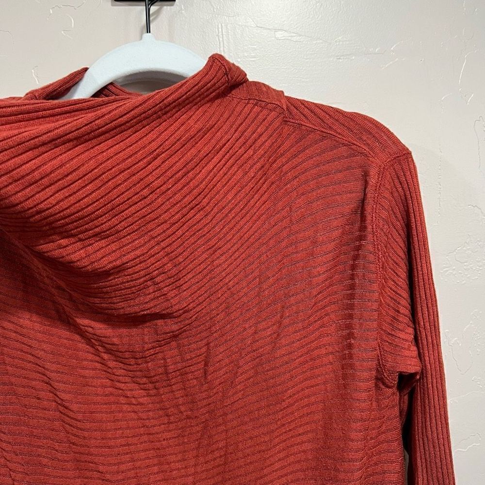 Free People Lover Ribbed Split Back Pullover Tunic Size Large - Picture 6 of 10